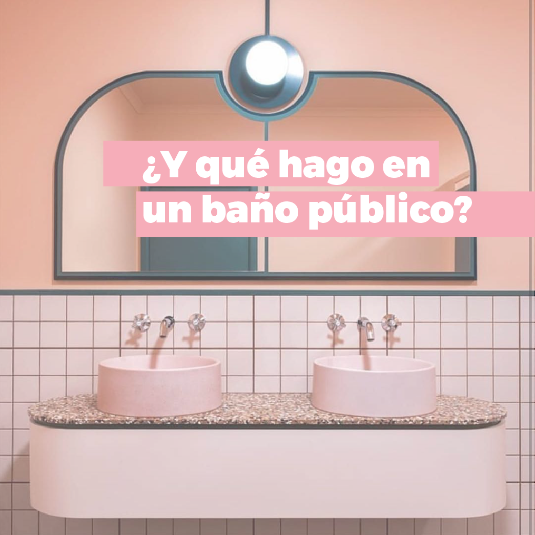 ¿Cómo cambiar mi copa menstrual en un baño público?